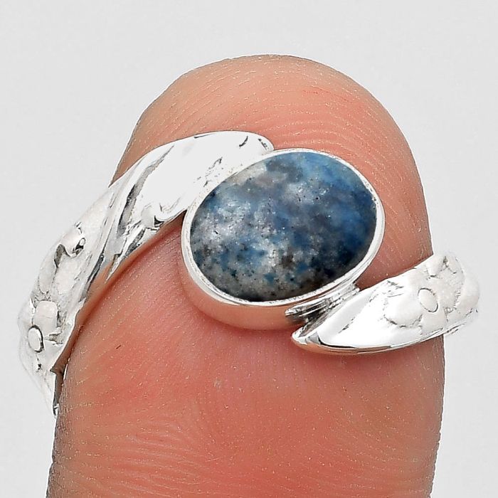 Natural Blue Scheelite - Turkey Ring size-9.5 SDR186923 R-1232, 7x9 mm