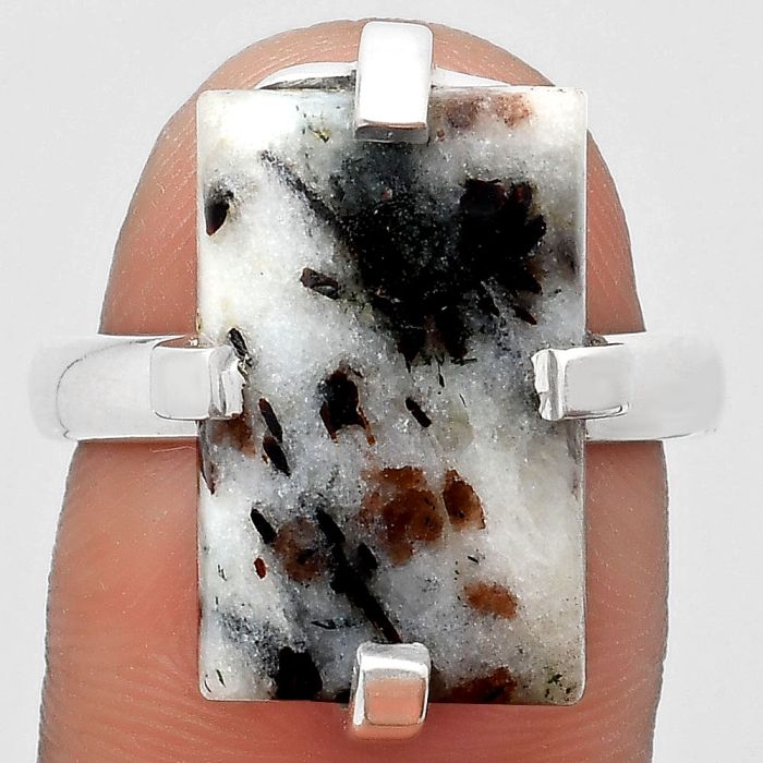 Natural Astrophyllite - Russia Ring size-8.5 SDR187027 R-1089, 11x18 mm