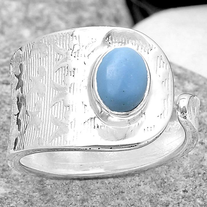 Adjustable - Natural Owyhee Opal Ring size-6.5 SDR187073 R-1319, 5x7 mm