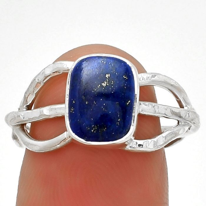 Natural Lapis Lazuli - Afghanistan Ring size-8 SDR187260 R-1139, 7x9 mm