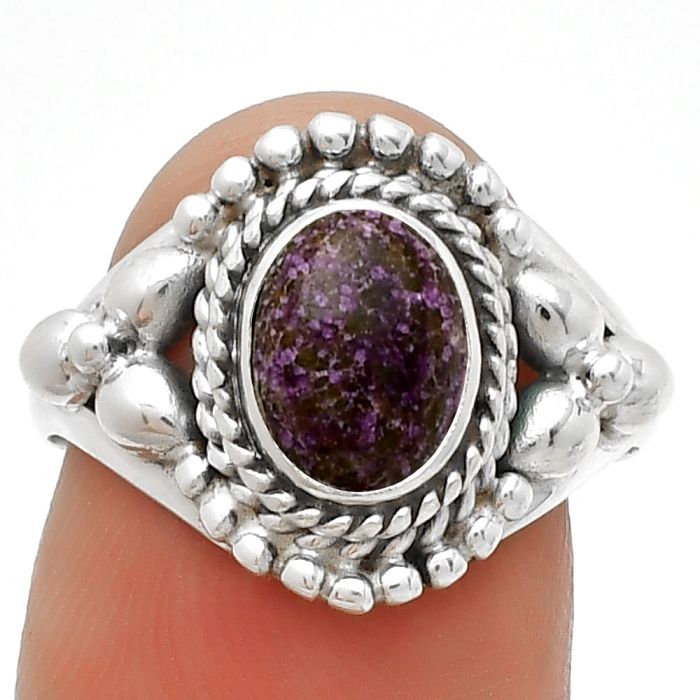 Natural Purpurite - South Africa Ring size-8 SDR188246 R-1286, 6x8 mm