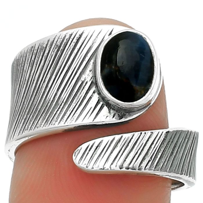 Adjustable - Pietersite - Namibia Ring size-7.5 SDR188760 R-1374, 7x5 mm