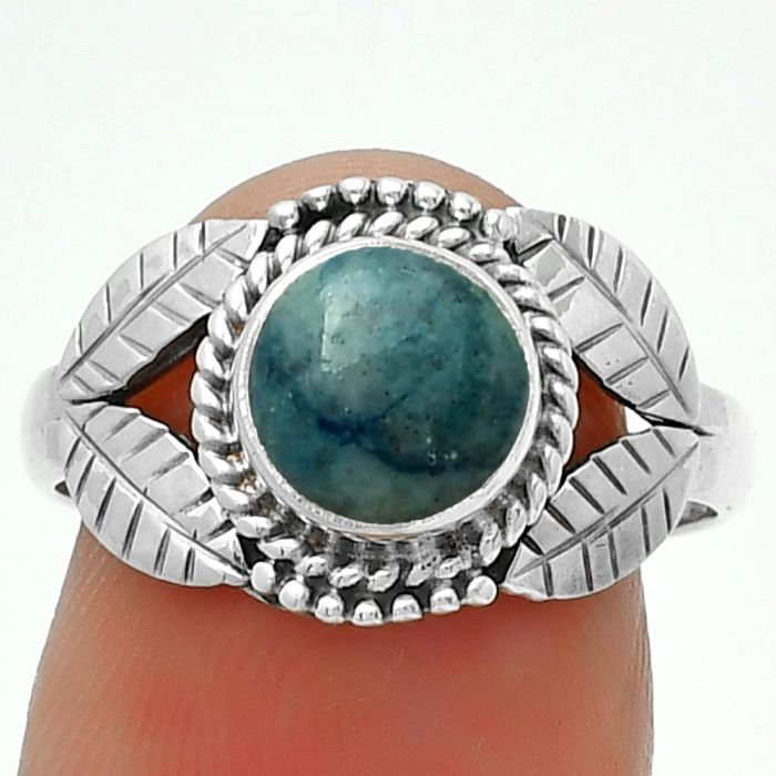 Natural Blue Scheelite - Turkey Ring size-8 SDR190061 R-1387, 7x7 mm