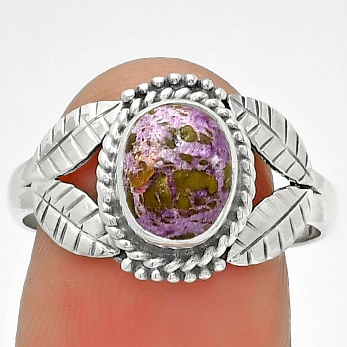 Natural Purpurite - South Africa Ring size-8.5 SDR190087 R-1387, 7x9 mm