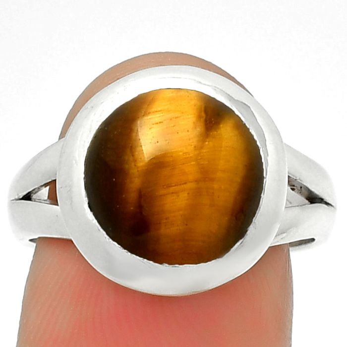 Natural Tiger Eye - Africa Ring size-8 SDR190218 R-1005, 10x10 mm