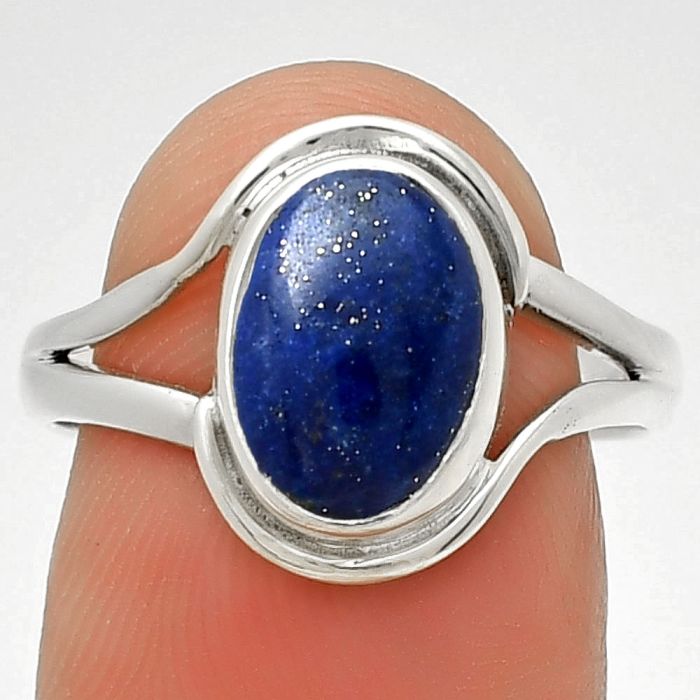 Natural Lapis Lazuli - Afghanistan Ring size-8 SDR190407 R-1145, 8x11 mm
