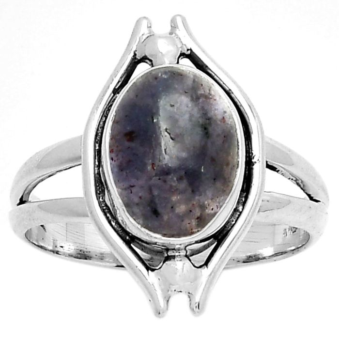 Natural Iolite Sunstone - India Ring size-9 SDR190779 R-1663, 8x12 mm