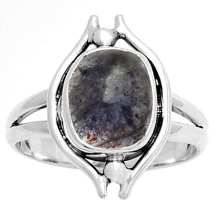 Natural Iolite Sunstone - India Ring size-9.5 SDR190780 R-1663, 9x11 mm