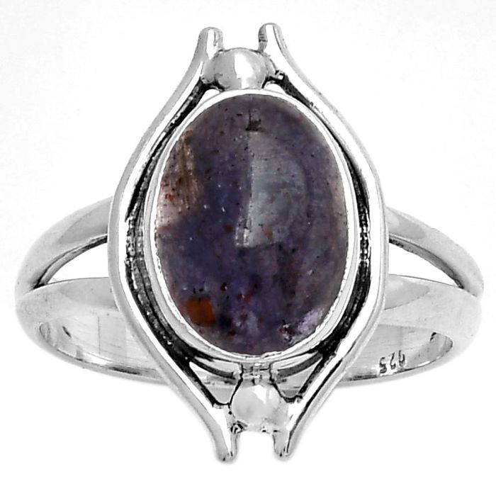 Natural Iolite Sunstone - India Ring size-9.5 SDR190783 R-1663, 9x12 mm