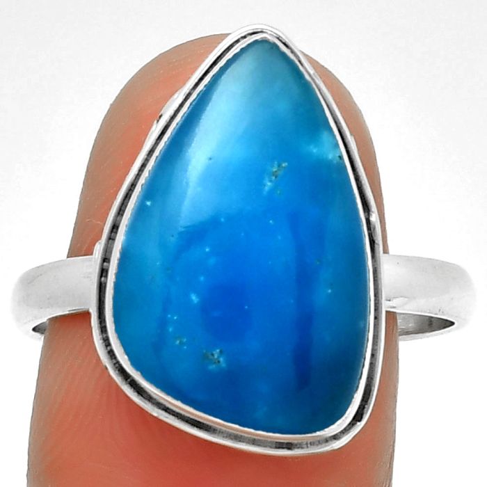 Natural Smithsonite Ring size-10 SDR191431 R-1499, 12x18 mm
