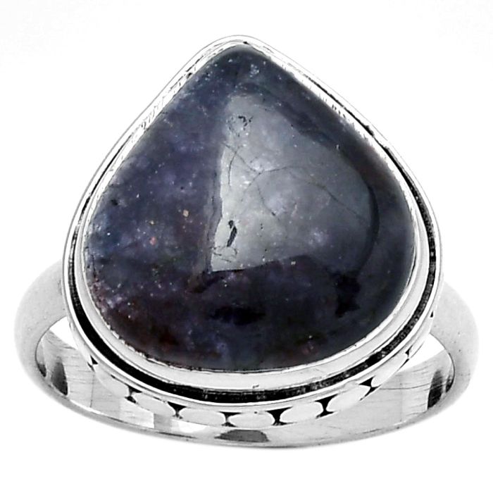 Natural Iolite Sunstone - India Ring size-8 SDR191436 R-1499, 14x15 mm