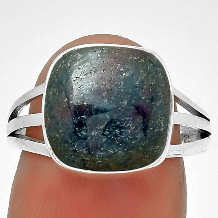 Natural Ruby In Kyanite Ring size-7.5 SDR191829 R-1003, 12x12 mm