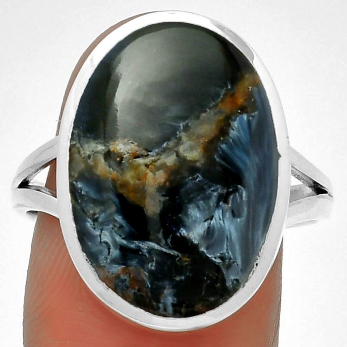 Natural Pietersite - Namibia Ring size-10 SDR192108 R-1005, 13x19 mm