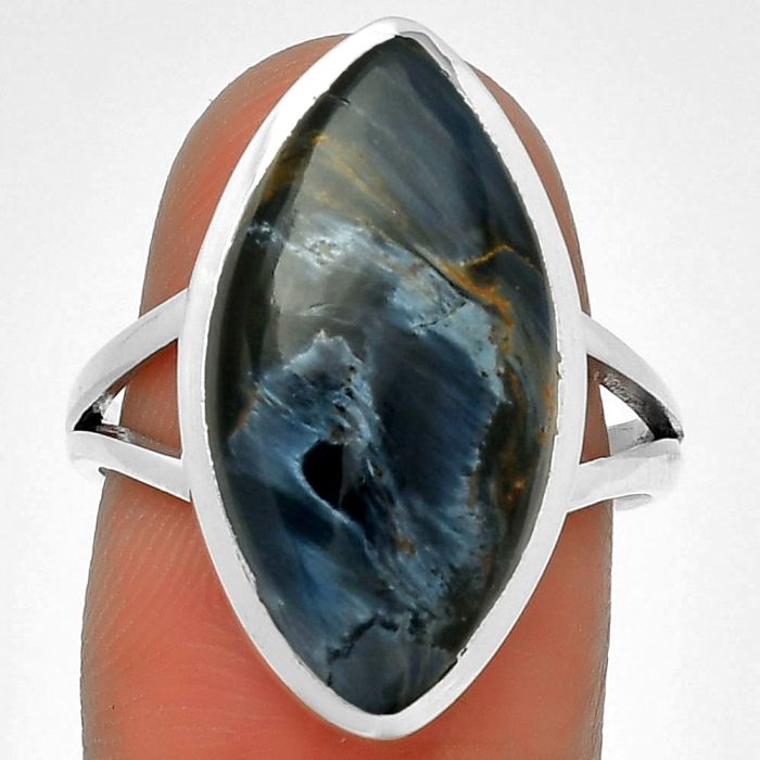 Natural Pietersite - Namibia Ring size-8 SDR192120 R-1005, 11x22 mm