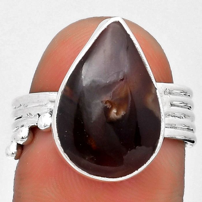 Natural Red Palm Root Agate Ring size-8 SDR193989 R-1492, 11x17 mm