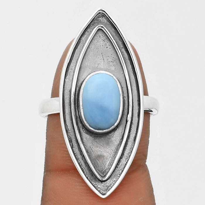 Natural Owyhee Opal Ring size-9.5 SDR201758 R-1391, 7x10 mm