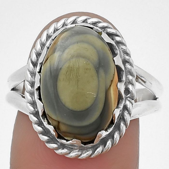 Natural Imperial Jasper - Mexico Ring size-9 SDR204437 R-1474, 11x15 mm