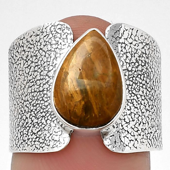 Natural Red Moss Agate Ring size-7 SDR204751 R-1450, 8x12 mm