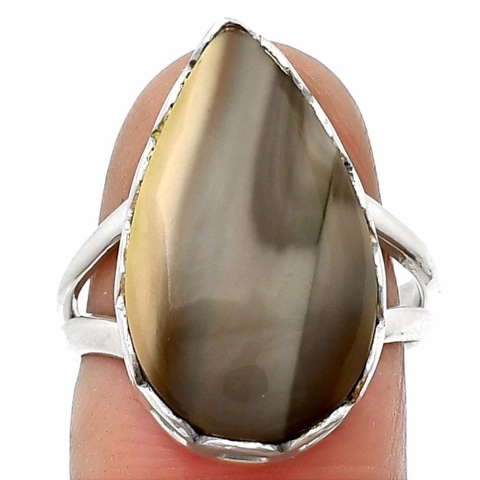 Natural Imperial Jasper - Mexico Ring size-7 SDR205015 R-1428, 12x22 mm
