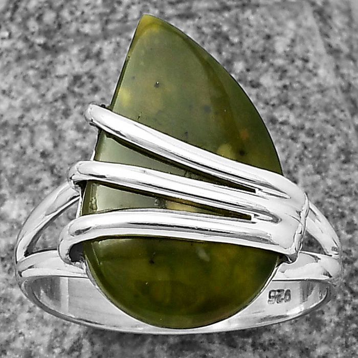 Chrome Chalcedony Ring size-9.5 SDR205836 R-1444, 14x21 mm
