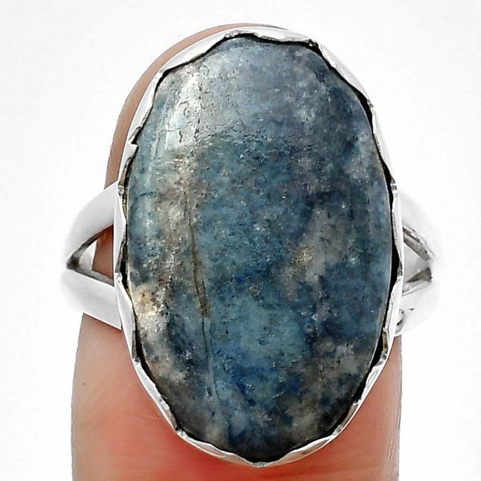 Blue Scheelite Ring size-8 SDR207628 R-1338, 14x22 mm