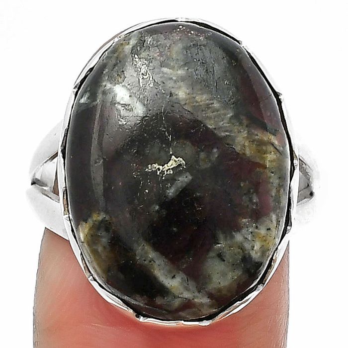 Russian Eudialyte Ring size-8 SDR207682 R-1338, 15x20 mm