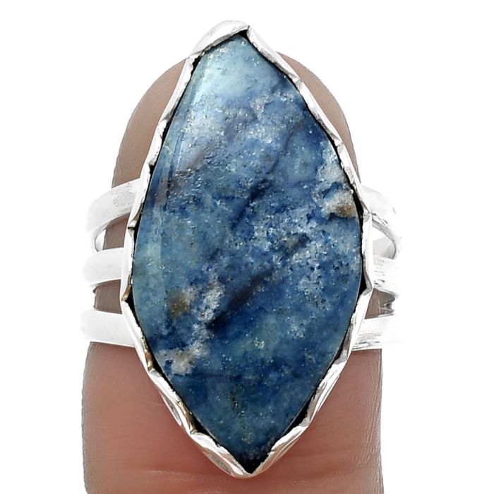 Blue Scheelite Ring size-7 SDR207783 R-1428, 13x24 mm