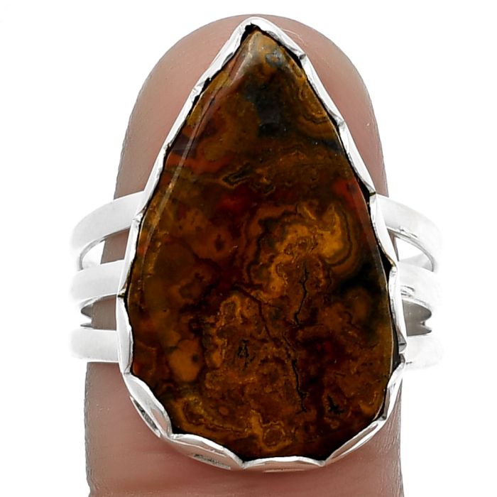 Rare Cady Mountain Agate Ring size-9 SDR207812 R-1428, 14x23 mm