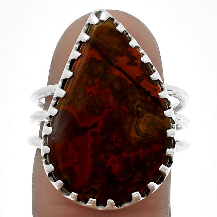 Rare Cady Mountain Agate Ring size-7 SDR207885 R-1210, 14x23 mm