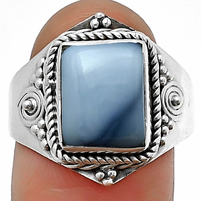 Owyhee Opal Ring Size-9 SDR209992 R-1398, 9x11 mm