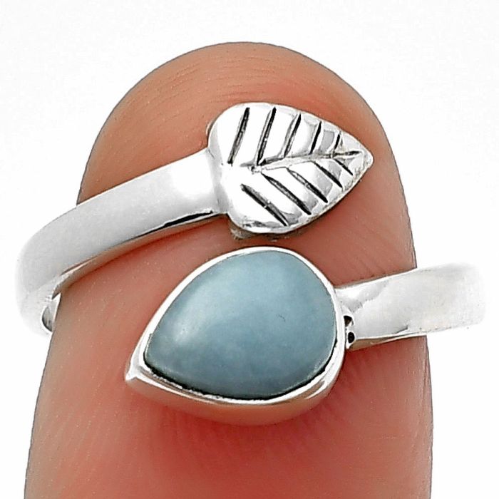 Angelite Ring Size-7 SDR210218, 7x9 mm