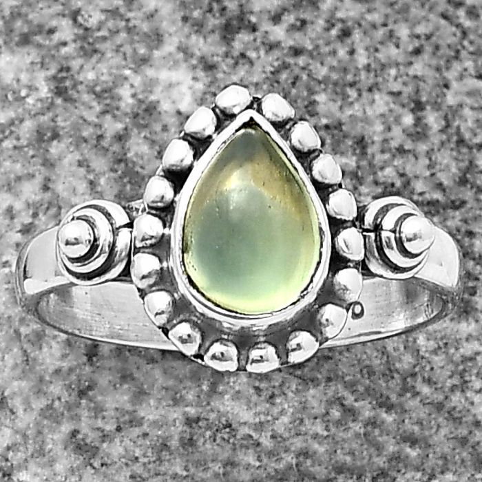 Nephrite Jade Ring Size-6.5 SDR210256 R-1071, 6x8 mm