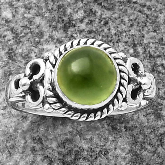 Nephrite Jade Ring Size-6.5 SDR210649 R-1170, 7x7 mm