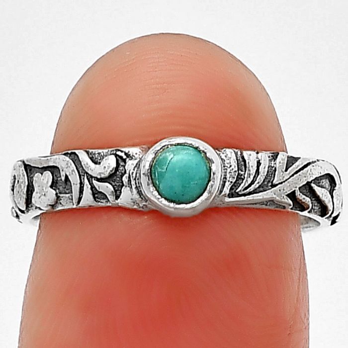 Egyptian Turquoise Ring Size-7 SDR211197 R-1042, 4x4 mm