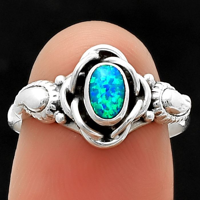 Fire Opal Ring size-8 SDR211398 R-1395, 6x4 mm