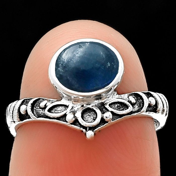 Blue Fire Labradorite Ring size-6 SDR211497 R-1046, 6x8 mm