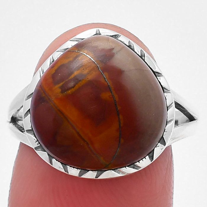 Noreena Jasper Ring Size-8 SDR213330 R-1074, 14x14 mm