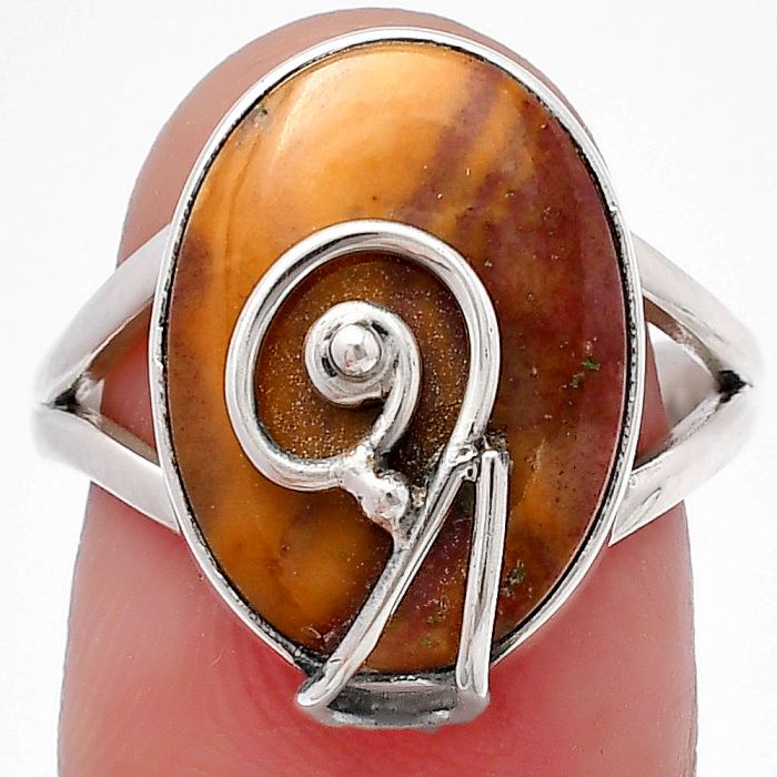 Red Mookaite Ring size-7 SDR215913 R-1478, 12x17 mm