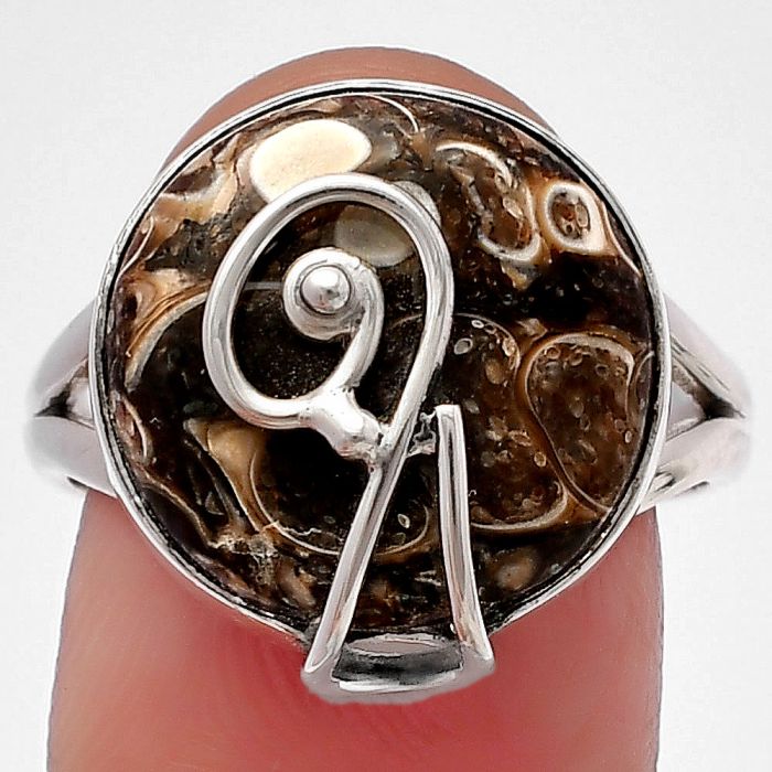 Turtella Jasper Ring size-8.5 SDR215936 R-1478, 15x15 mm