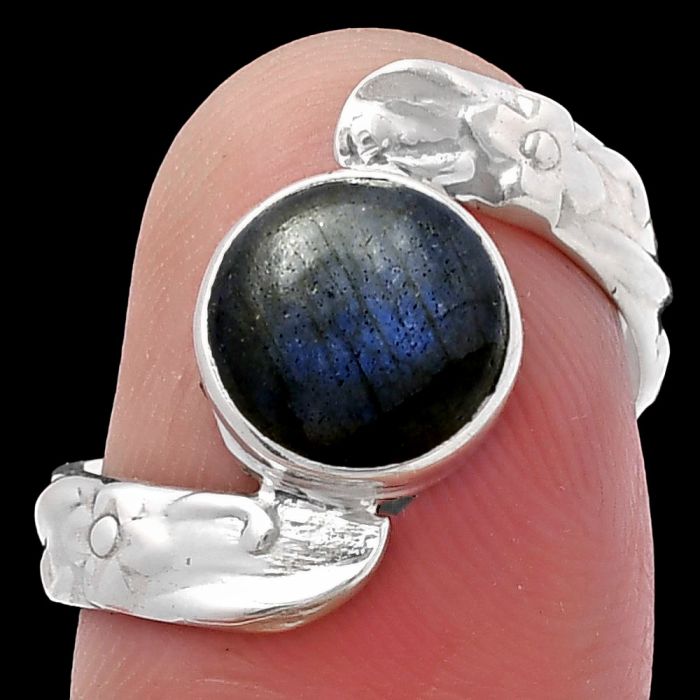 Blue Labradorite Ring size-7 SDR217003 R-1232, 9x9 mm