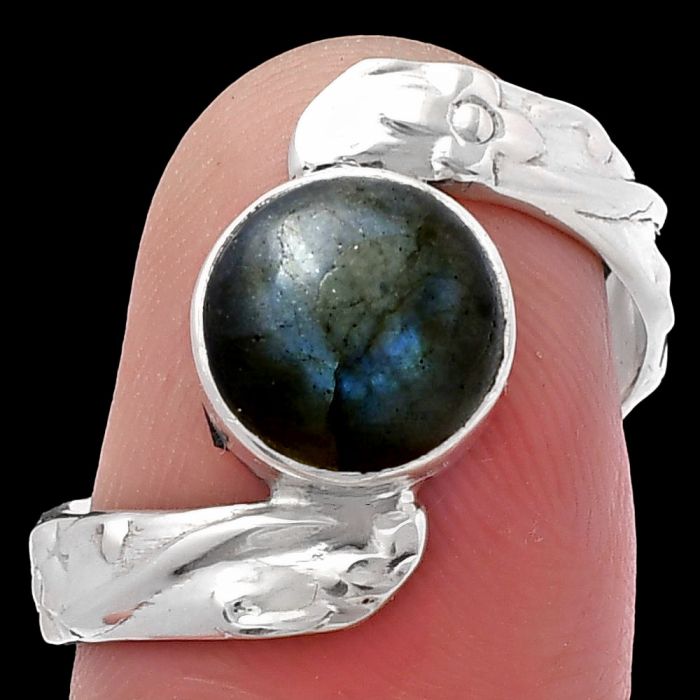 Blue Labradorite Ring size-9 SDR217004 R-1232, 9x9 mm