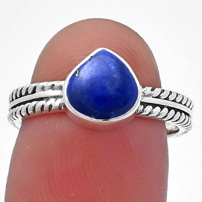 Lapis Lazuli Ring size-7 SDR217170 R-1260, 7x7 mm
