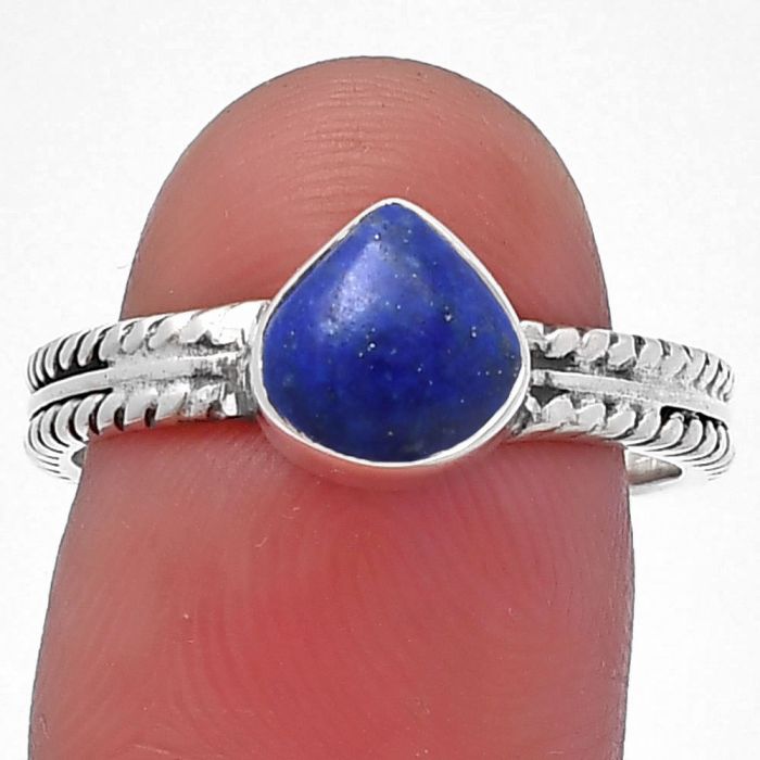 Lapis Lazuli Ring size-8 SDR217263 R-1260, 7x7 mm