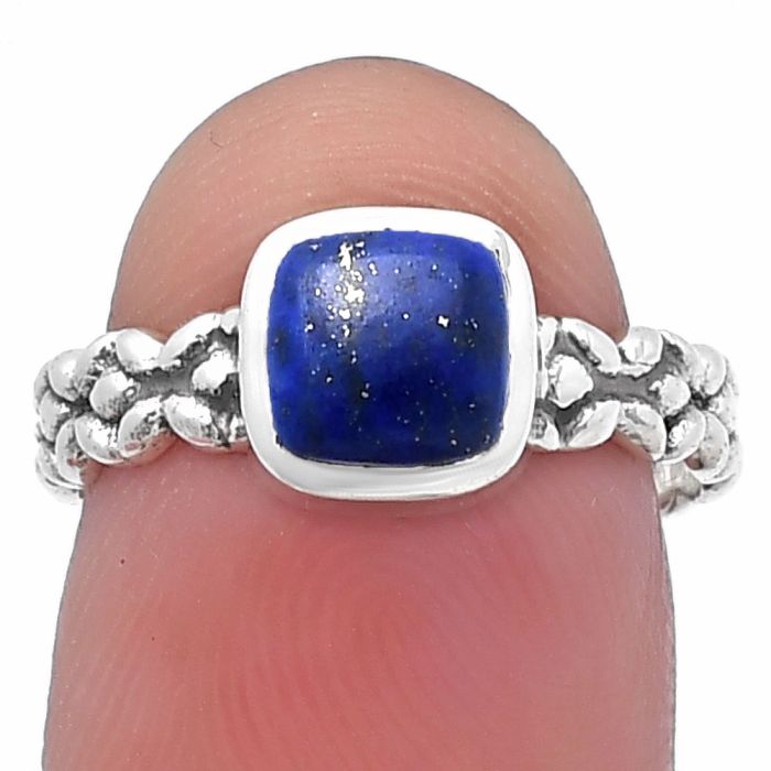Lapis Lazuli Ring size-7 SDR217543 R-1063, 6x6 mm