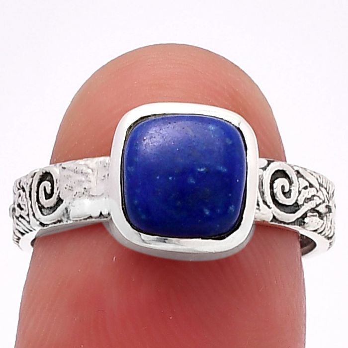 Lapis Lazuli Ring size-7 SDR217631 R-1061, 7x7 mm