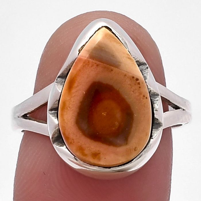 Imperial Jasper Ring size-8 SDR220192 R-1438, 10x15 mm