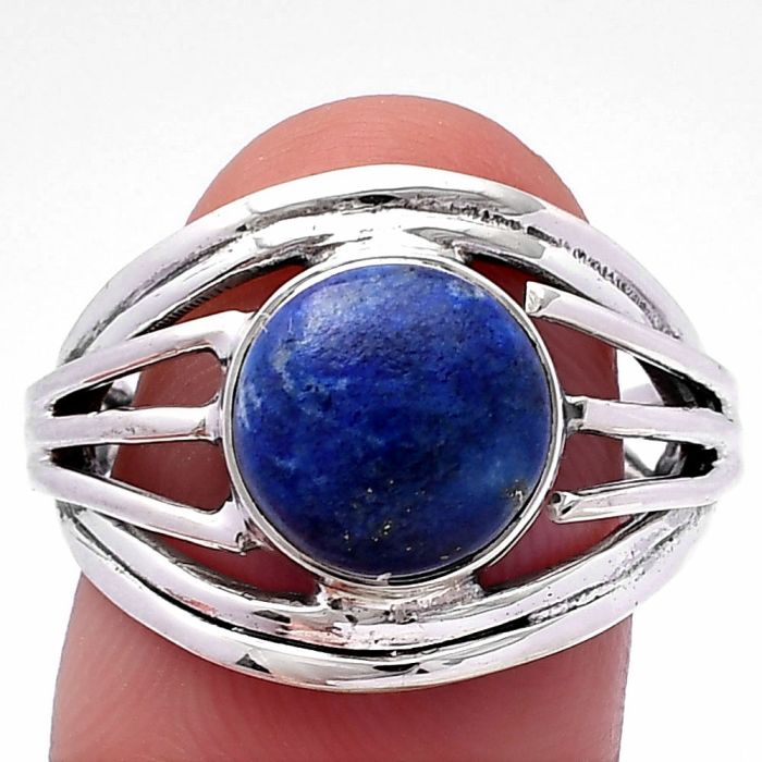 Lapis Lazuli Ring size-8 SDR221933 R-1330, 9x9 mm