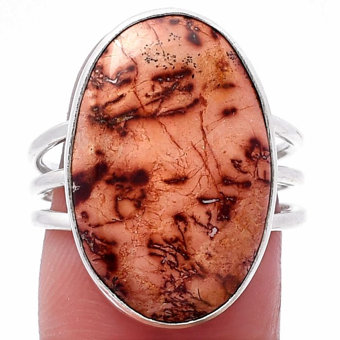 Indian Paint Gemstone Ring size-7.5 SDR223172 R-1003, 14x21 mm