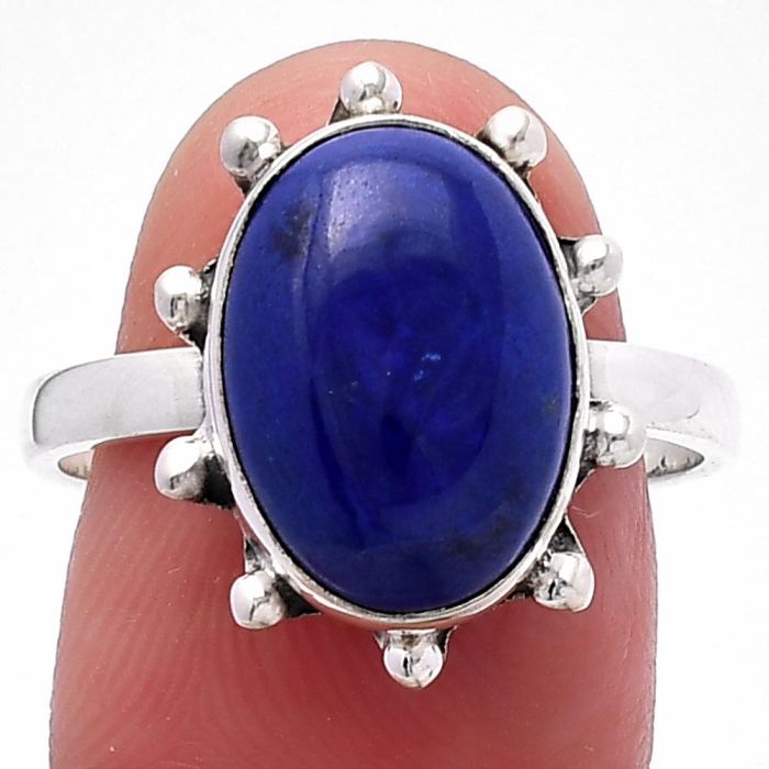 Lapis Lazuli Ring size-9 SDR224180 R-1268, 10x14 mm