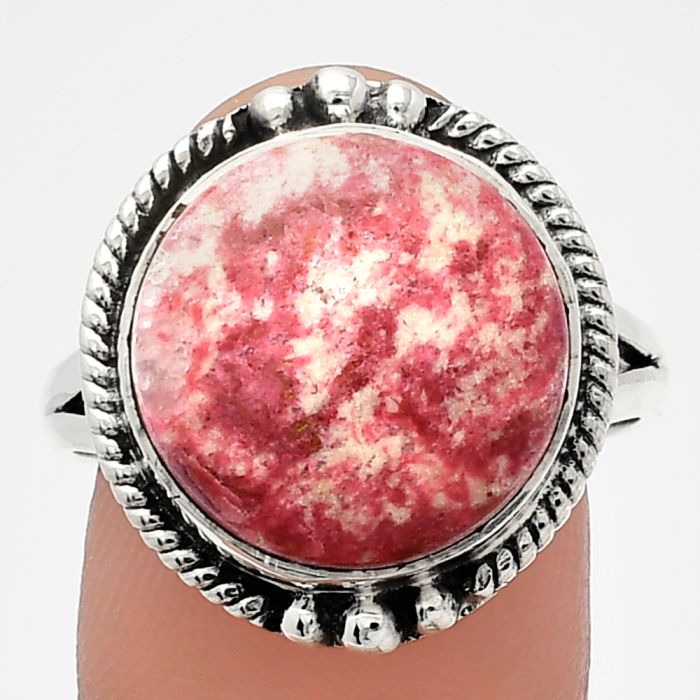 Pink Thulite Ring size-9.5 SDR225781 R-1253, 15x15 mm